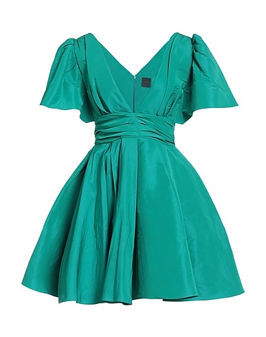PINKO Short dress Emerald green 100% Polyester