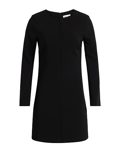 SANDRO FERRONE Short dress Black 95% Polyester, 5% Elastane