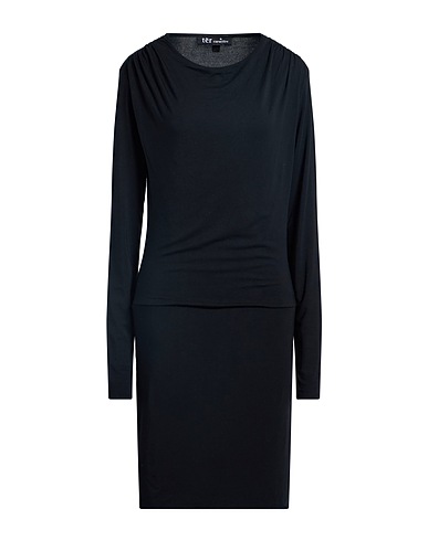 TER DE CARACTÈRE Sheath dress Black 92% Modal, 8% Elastane