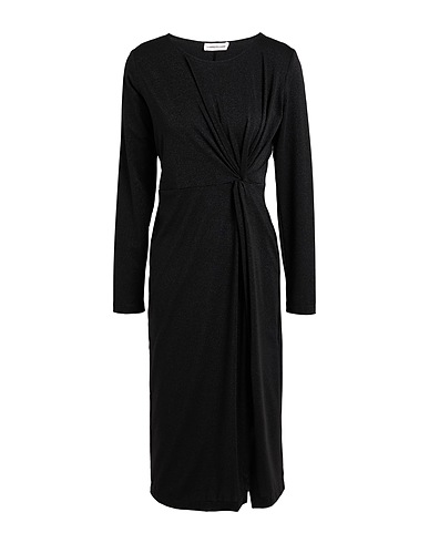 SANDRO FERRONE Midi dress Black 60% Polyester, 20% Viscose, 15% Polyamide, 5% Elastane