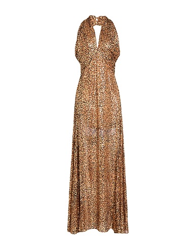 PINKO Langes Kleid Beige 100% Polyester