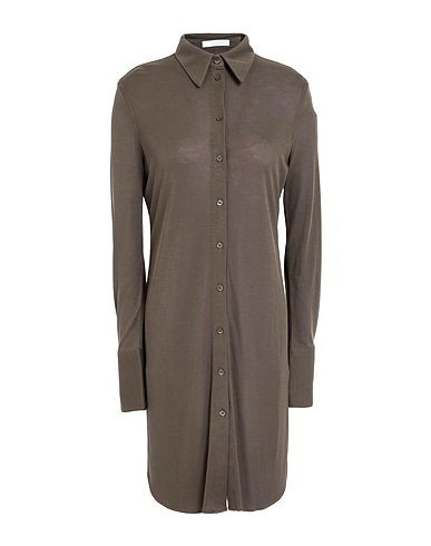 HELMUT LANG Shirt dress Grey 100% Lyocell