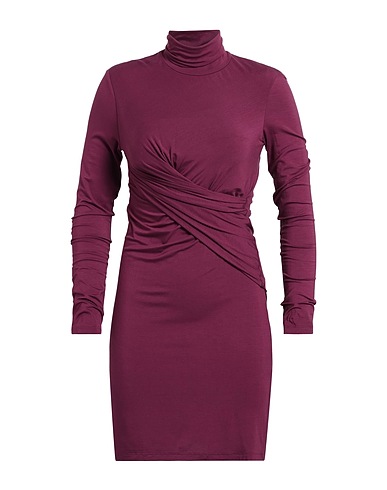 TER DE CARACTÈRE Short dress Plum 96% Viscose, 4% Elastane