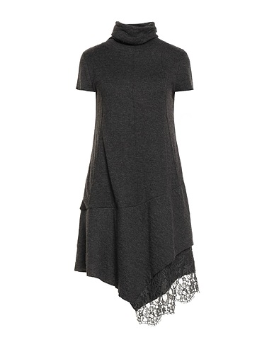 ALYSI Midi dress Grey 57% Polyamide, 43% Mohair wool