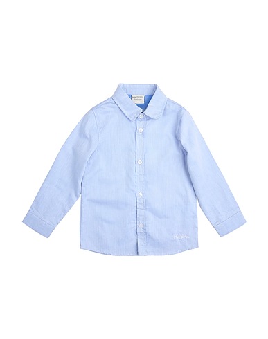 BIRBA Einfarbiges Hemd MINI Himmelblau 100% Baumwolle