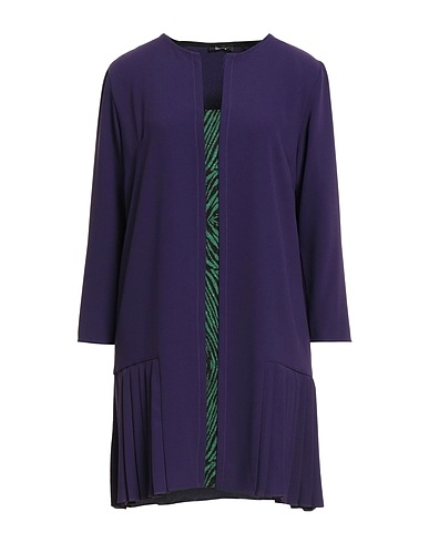 HANITA Pleated dress Purple 100% Polyester