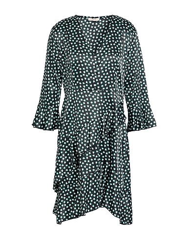 GAUDÌ Short dress Black 97% Polyester, 3% Elastane