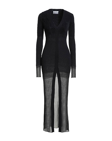 THE ATTICO Elegantes Kleid Schwarz 66% Polyamid, 22% Mohairwolle, 6% Polyester, 6% Wolle