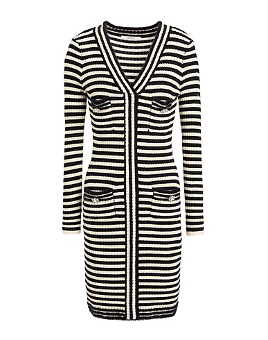 GAUDÌ Sheath dress Black 50% Viscose, 28% Polyester, 22% Polyamide