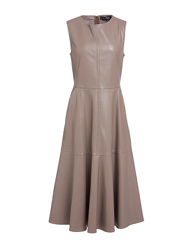 ICONA by KAOS Midi dress Taupe 50% Polyurethane, 50% Polyester