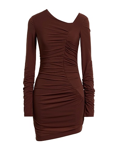 HELMUT LANG Sheath dress Chocolate brown 100% Polyester