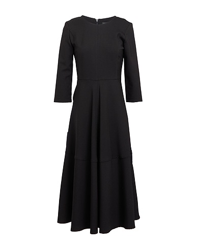 ICONA by KAOS Midi dress Black 70% Polyester, 28% Viscose, 2% Elastane