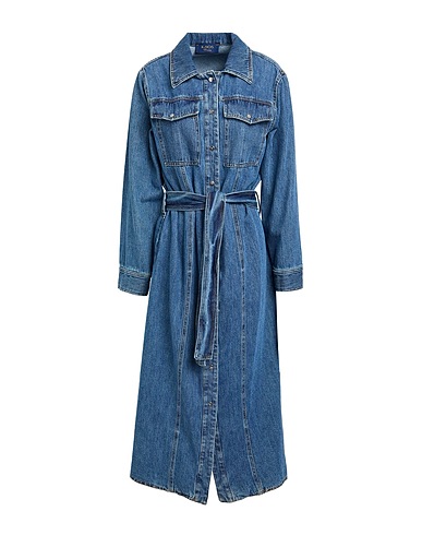 KAOS JEANS Denim dress Blue 100% Cotton