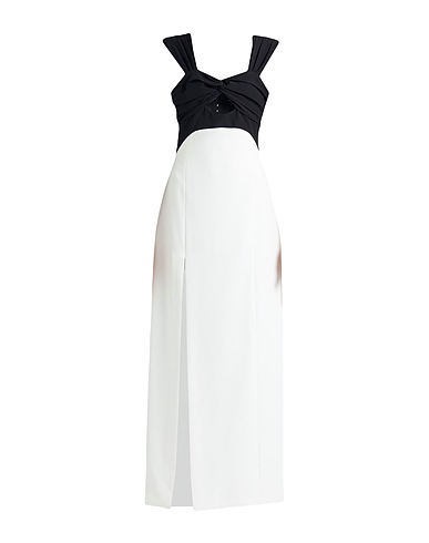JIJIL Long dress White 89% Polyester, 11% Elastane