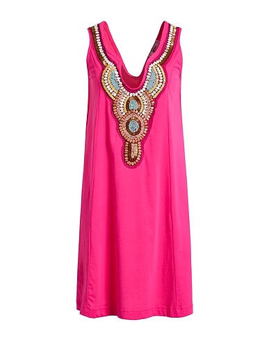 JIJIL Vestito corto Fucsia 100% Cotone