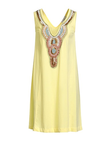 JIJIL Short dress Yellow 100% Cotton