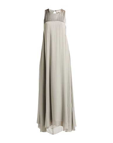 ANTONELLI Long dress Grey 100% Silk