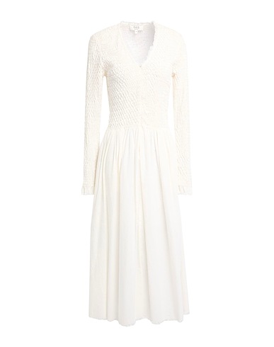 SEA Midi dress Ivory 100% Cotton