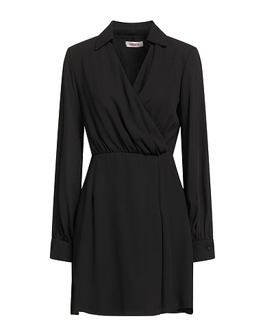 KONTATTO Short dress Black 100% Polyester