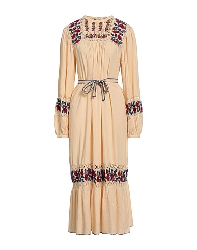 SEA Midi dress Beige 100% Silk