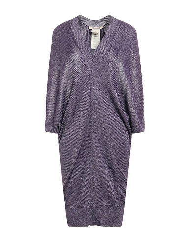 ROBERTO CAVALLI Tubino Viola 60% Viscosa, 25% Lana, 12% Metallo, 3% Poliestere