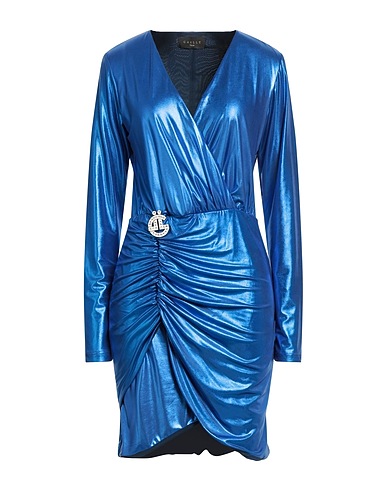 GAëLLE Paris Elegant dress Bright blue 96% Polyester, 4% Elastane