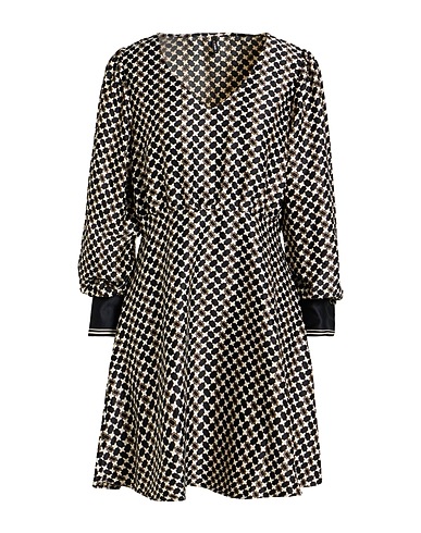 ONLY Short dress Black 68% Recycled polyester, 32% Polyester