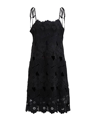 MILVA MI Short dress Black 96% Acetate, 4% Elastane