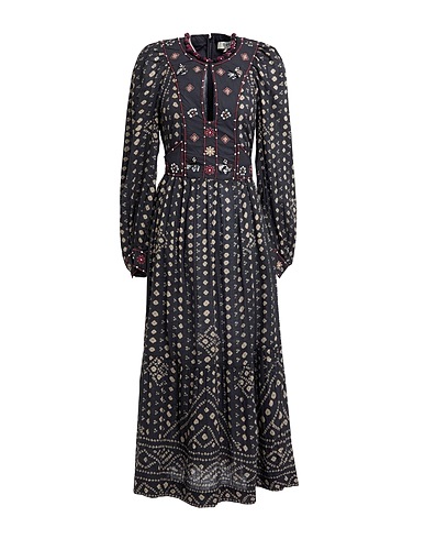 SEA Midi dress Black 100% Cotton