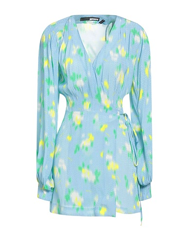 ROTATE BIRGER CHRISTENSEN Short dress Light blue 51% Viscose, 49% CIRCULOSE® Viscose