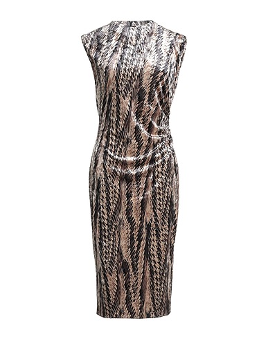 DIANE VON FURSTENBERG Midi dress Beige 92% Polyester, 8% Elastane