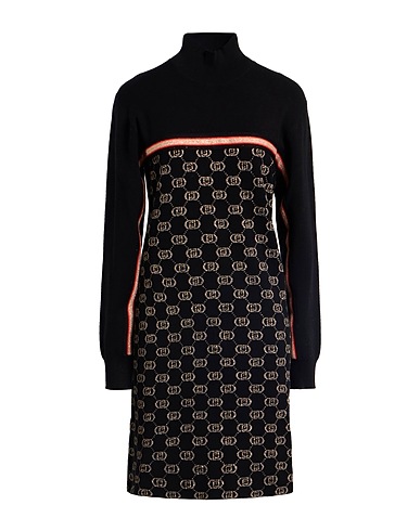 LIU •JO Short dress BETTER 50% Viscose, 30% Polyester, 12% Polyamide, 8% Metallic Polyester