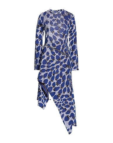 BURBERRY Midi-Kleid Blau 90% Baumwolle, 10% Seide