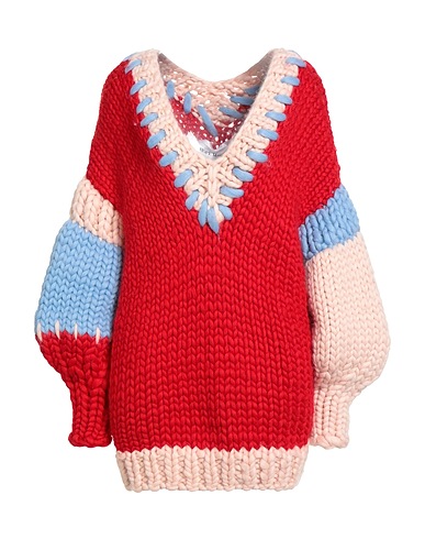 HOPE MACAULAY Jumper Red 100% Merino Wool