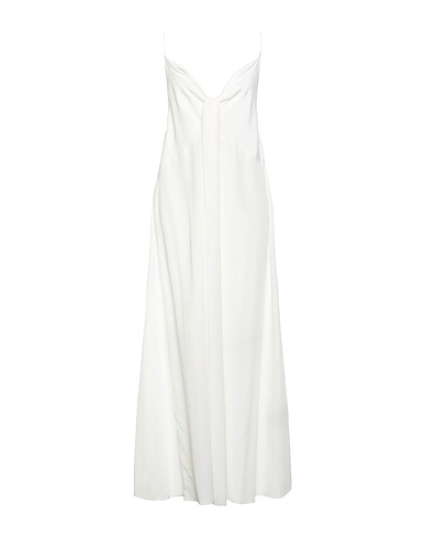 BALLANTYNE Long dress White 100% Silk
