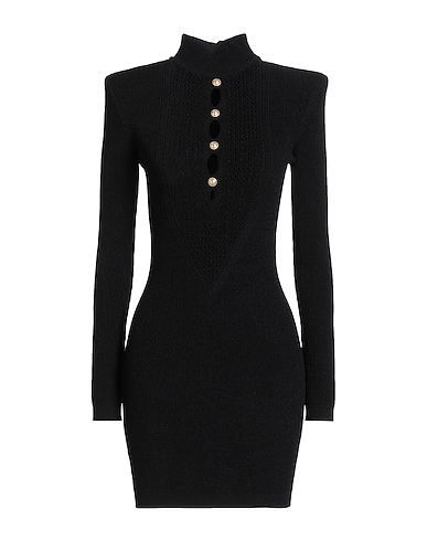 BALMAIN Sheath dress Black 83% Viscose, 17% Polyester