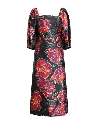 FARM RIO Midi dress Black 100% Polyester