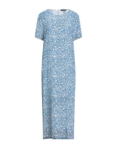 WEEKEND MAX MARA Long dress Slate blue 100% Silk