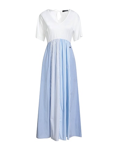 WEEKEND MAX MARA Long dress Light blue 100% Cotton