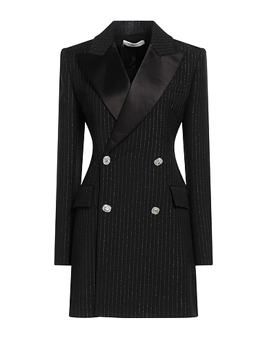 ALESSANDRA RICH Blazer dress Black 96% Virgin Wool, 2% Polyamide, 2% Polyester
