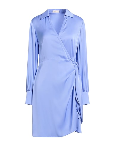 IVI COLLECTION Elegant dress Lilac 97% Silk, 3% Elastane