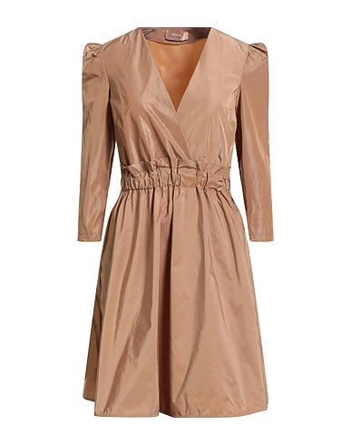 TWINSET Elegant dress Camel 100% Polyester