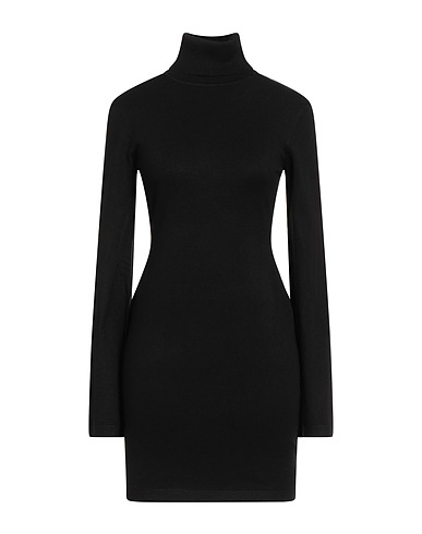 XT STUDIO Sheath dress Black 70% Viscose, 30% Nylon