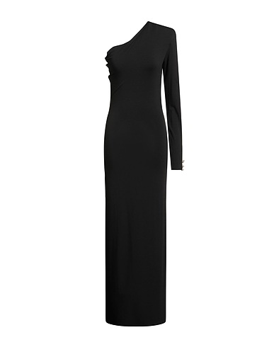 GIULIA N COUTURE Long dress COUTURE Black 95% Viscose, 5% Elastane
