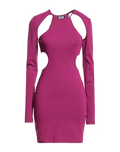 VERSACE JEANS COUTURE Sheath dress Garnet 94% Cotton, 6% Elastane