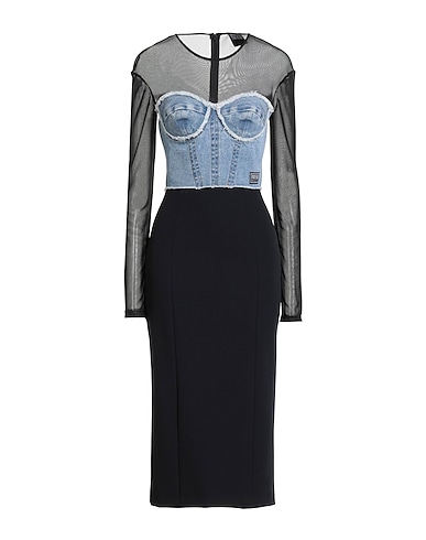 VERSACE JEANS COUTURE Sheath dress 98% Cotton, 2% Elastane, Polyester