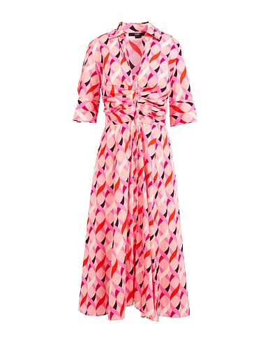 SEVENTY VENEZIA Μίντι φόρεμα Ανοιχτό ροζ 100% Βαμβάκι