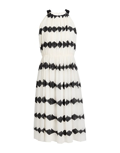 MAX MARA Midi dress White 76% Silk, 24% Acetate