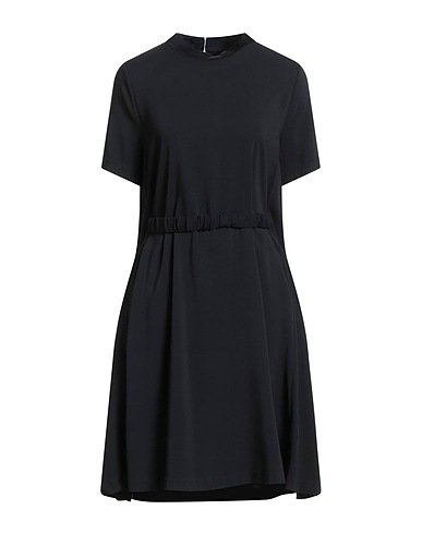 1-ONE Short dress Black 61% Acetate, 34% Viscose, 5% Elastane