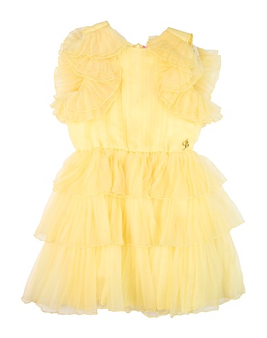 MISS BLUMARINE Dress Pastel yellow 100% Silk